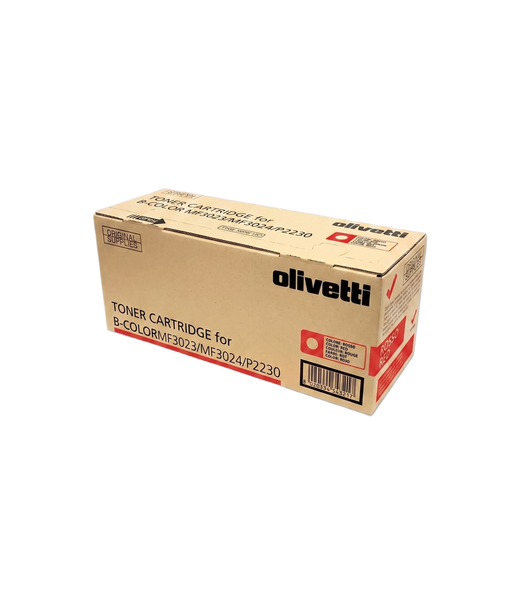 Olivetti D-Color MF3023 Orjinal Toner Kırmızı / MF3024 / P2230