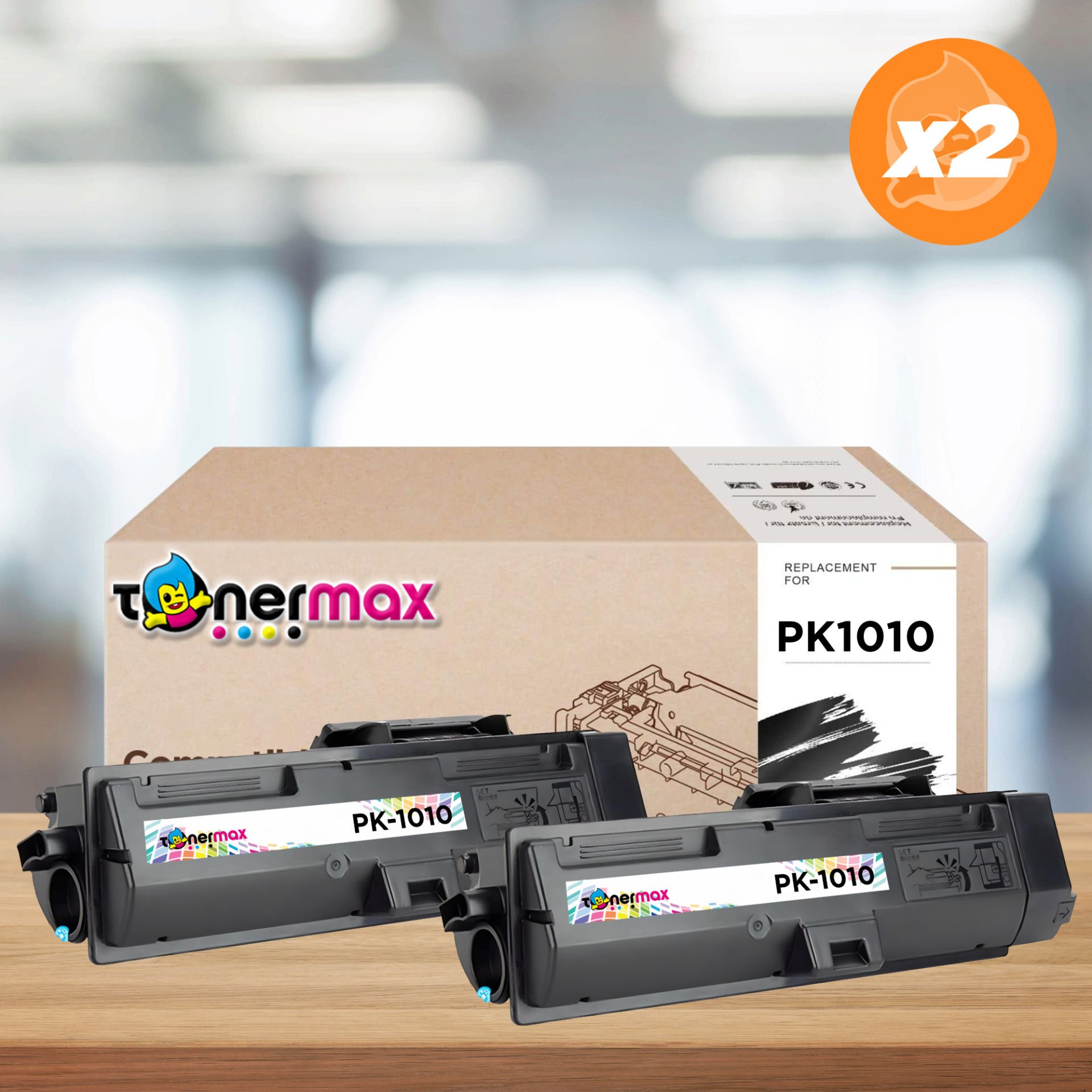 Utax PK-1010 Muadil Toner 2'li Avantaj Paket / P3521 / P3522 / P3527