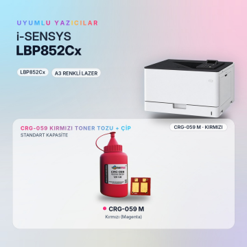 Canon CRG-059 Toner Tozu + Çip Kırmızı 120GR / LBP852Cx