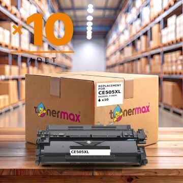HP CE505XL Muadil Toner 10'lu Paket / P2030 / P2035 / P2050 / P2055