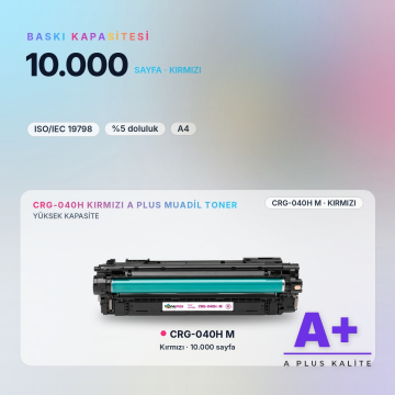 Canon CRG-040H Kırmızı Muadil Toner A Plus / LBP710Cx / LBP712Cx