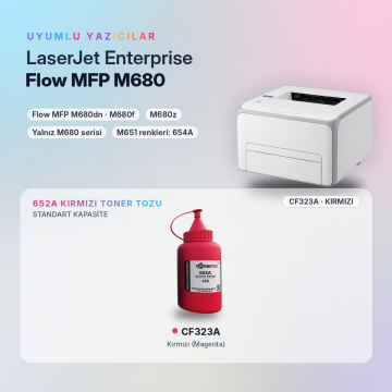 Hp 652A CF323A Toner Tozu Kırmızı 450GR / Color LaserJet Enterprise M651 / Flow MFP M680