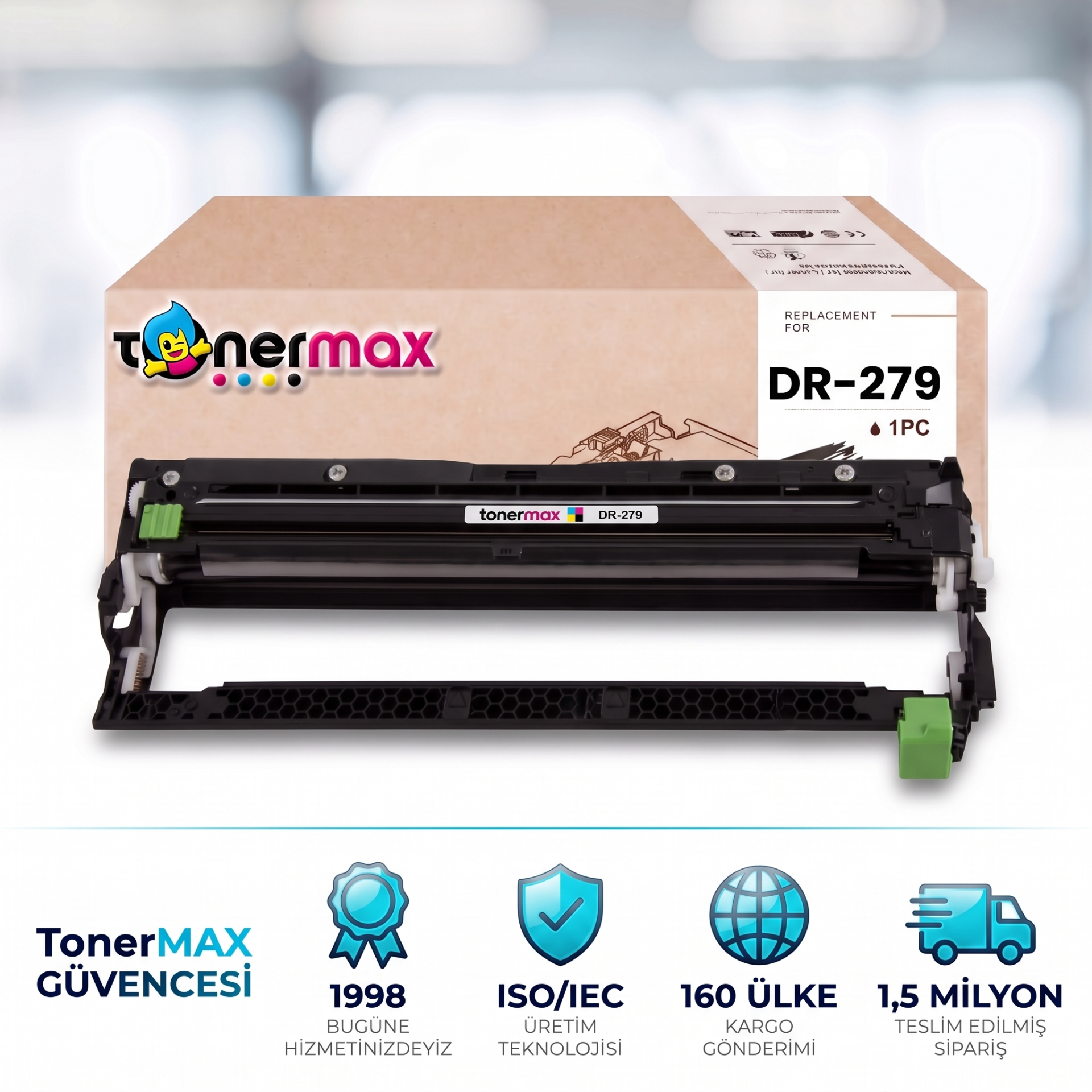 Brother DR-279 Muadil Drum Ünitesi Siyah / DCP-L3520CDW / L3560CDW / HL-L3220CW / L3240CDW / L3280CDW / MFC-L3720CDW / L3760CDW / L3755CDW / L3780CDW / L8390CDW