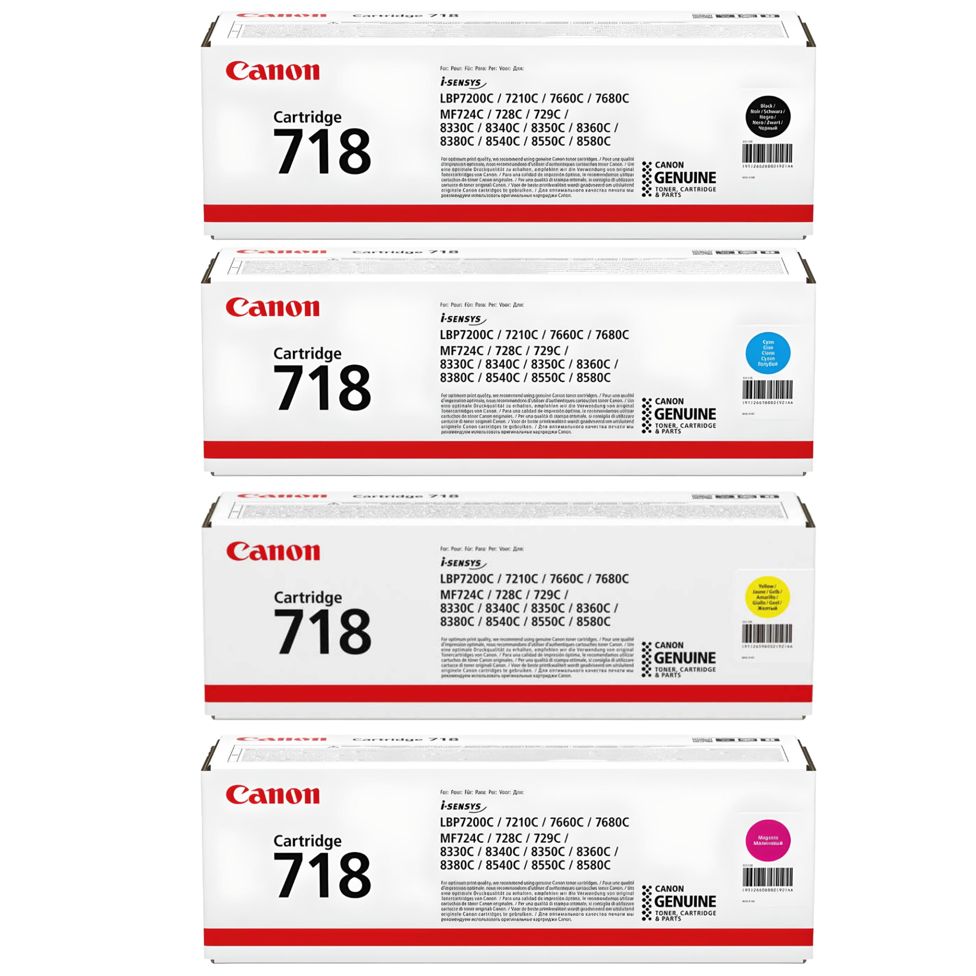 Canon CRG-718 Orijinal Toneri Toneri Set
