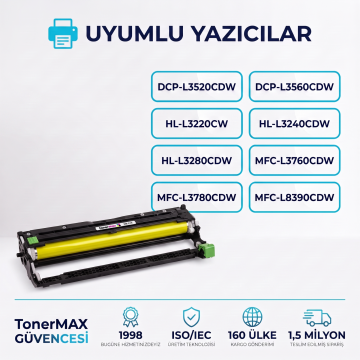 Brother DR-279 Muadil Drum Ünitesi Sarı / DCP-L3520CDW / L3560CDW / HL-L3220CW / L3240CDW / L3280CDW / MFC-L3720CDW / L3760CDW / L3755CDW / L3780CDW / L8390CDW