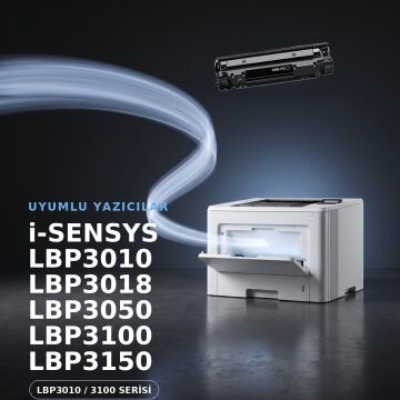 Canon CRG-712 Muadil Toneri 4'lü Paket / LBP-3018 LBP-3100 / LBP-3050 / LBP-3150