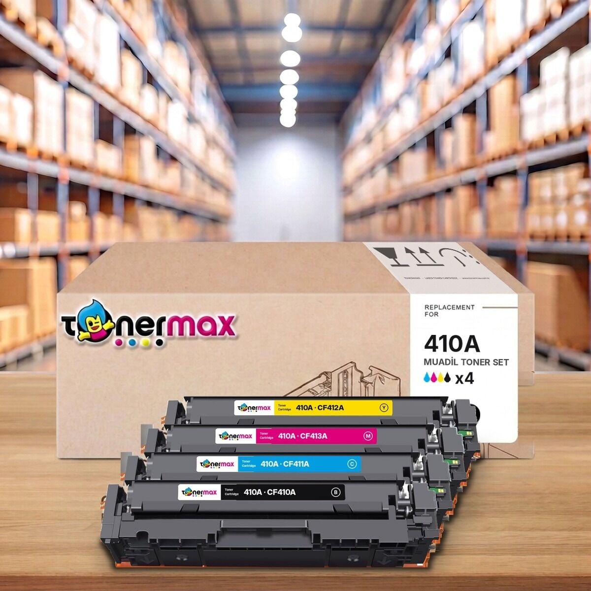 TonerMAX® 410A CMYK Muadil Toner Takımı
