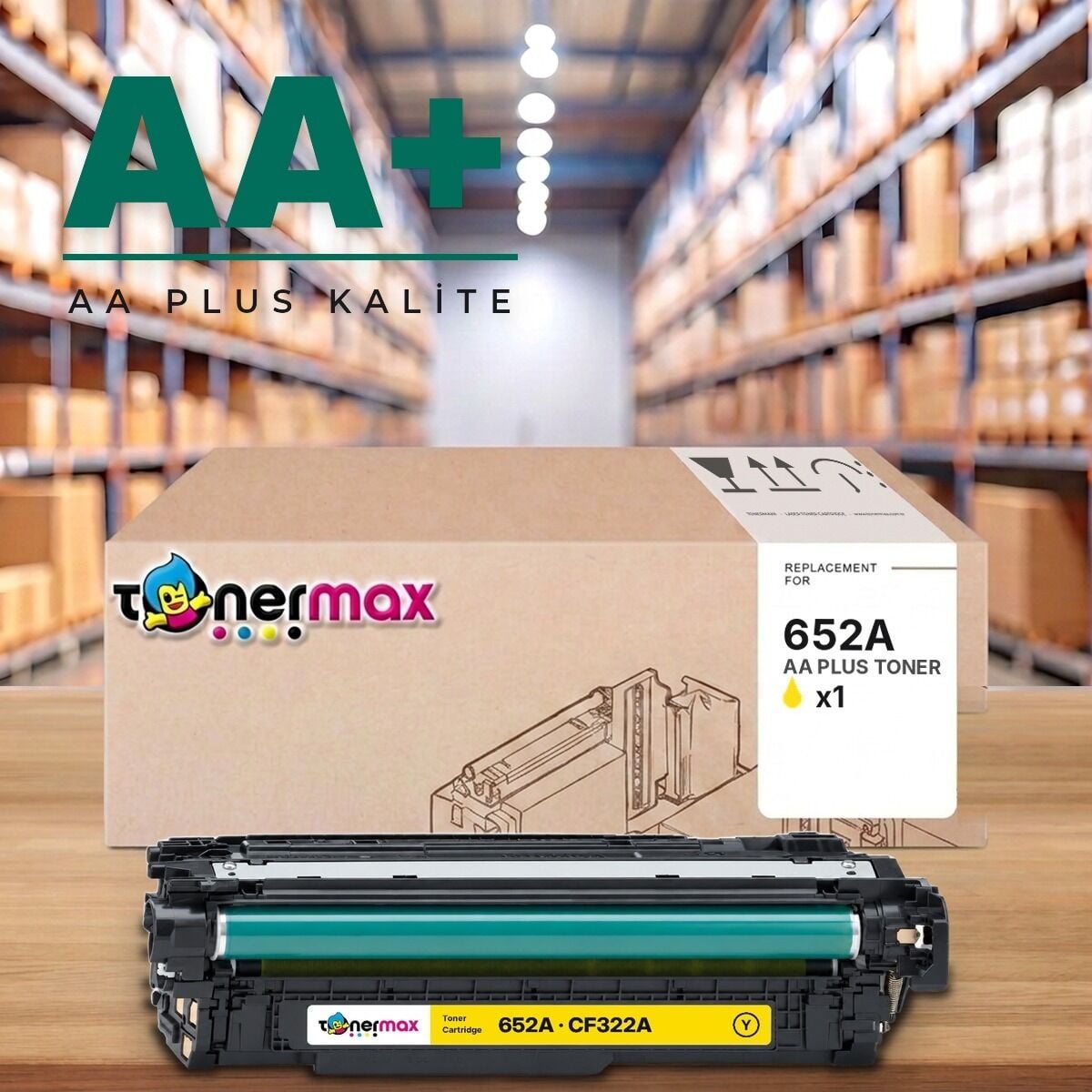 TonerMAX® 652A Sarı Muadil Toner — AA Plus