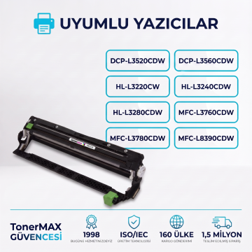 Brother DR-279 Muadil Drum Ünitesi Set (4 Renk)- Çipli / DCP-L3520CDW / L3560CDW / HL-L3220CW / L3240CDW / L3280CDW / MFC-L3720CDW / L3760CDW / L3755CDW / L3780CDW / L8390CDW