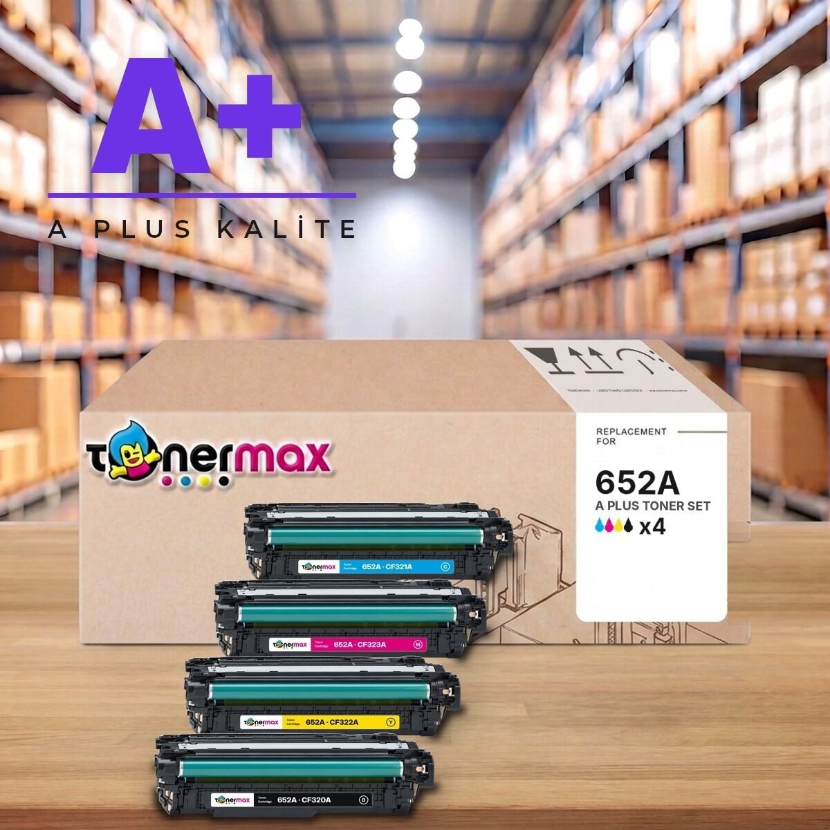 TonerMAX® 652A CMYK A Plus Muadil Toner Takımı