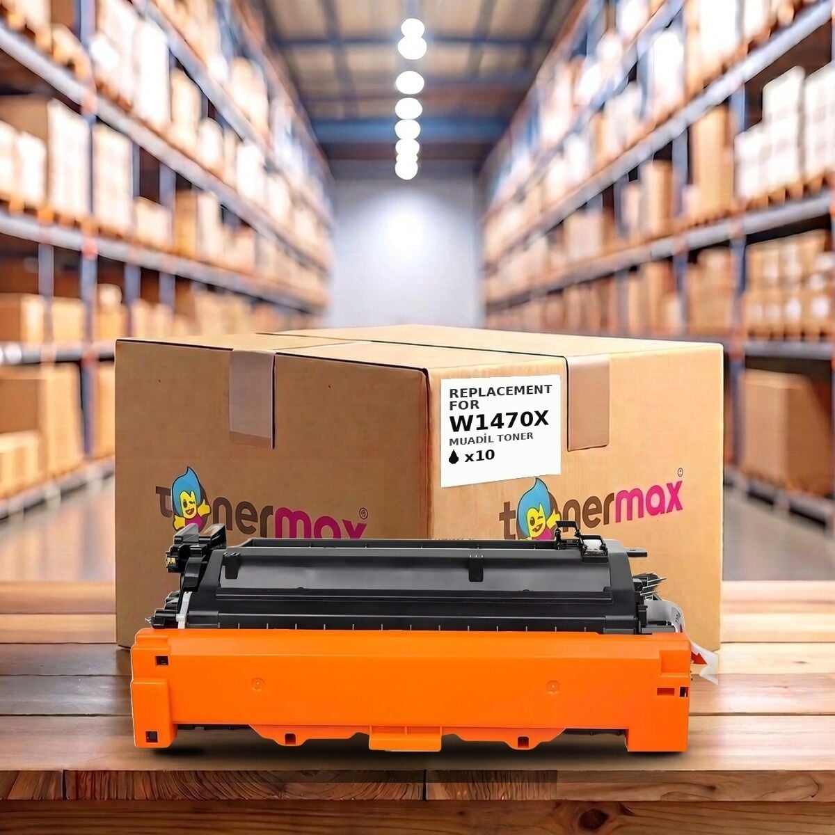 TonerMAX® W1470X Muadil Toner — 10'lu Paket