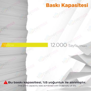 Kyocera TK-8365 Muadil Toner Sarı / TASKalfa 2554ci
