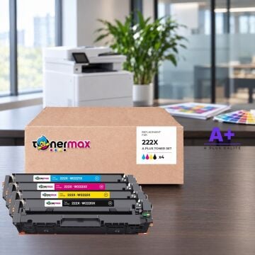 Hp 222X CMYK Muadil Toner Seti A Plus / Color LaserJet Pro 3201 / 3204 / 3288 / 3303 / 3388 / W2220X / W2221X / W2222X / W2223X