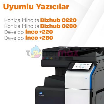 Konica Minolta TN-216  Toner Tozu Set / Bizhub  C220 / Bizhub C280 / D-Color MF220 / MF280 / MF360