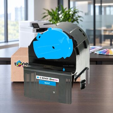 Canon C-EXV21 Mavi Muadil Toner - Çipli / IR-C2380i / C2880 / C2880i / C3080i / C3380 / C3380i / C3580i / C3880 / C3880i