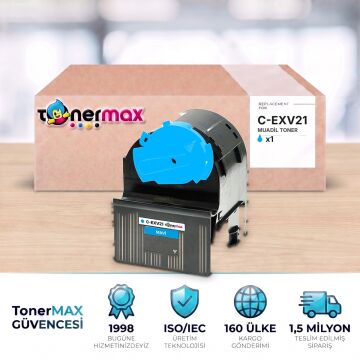 Canon C-EXV21 Mavi Muadil Toner - Çipli / IR-C2380i / C2880 / C2880i / C3080i / C3380 / C3380i / C3580i / C3880 / C3880i