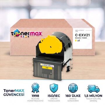 Canon C-EXV21 Sarı Muadil Toner - Çipli / IR-C2380i / C2880 / C2880i / C3080i / C3380 / C3380i / C3580i / C3880 / C3880i