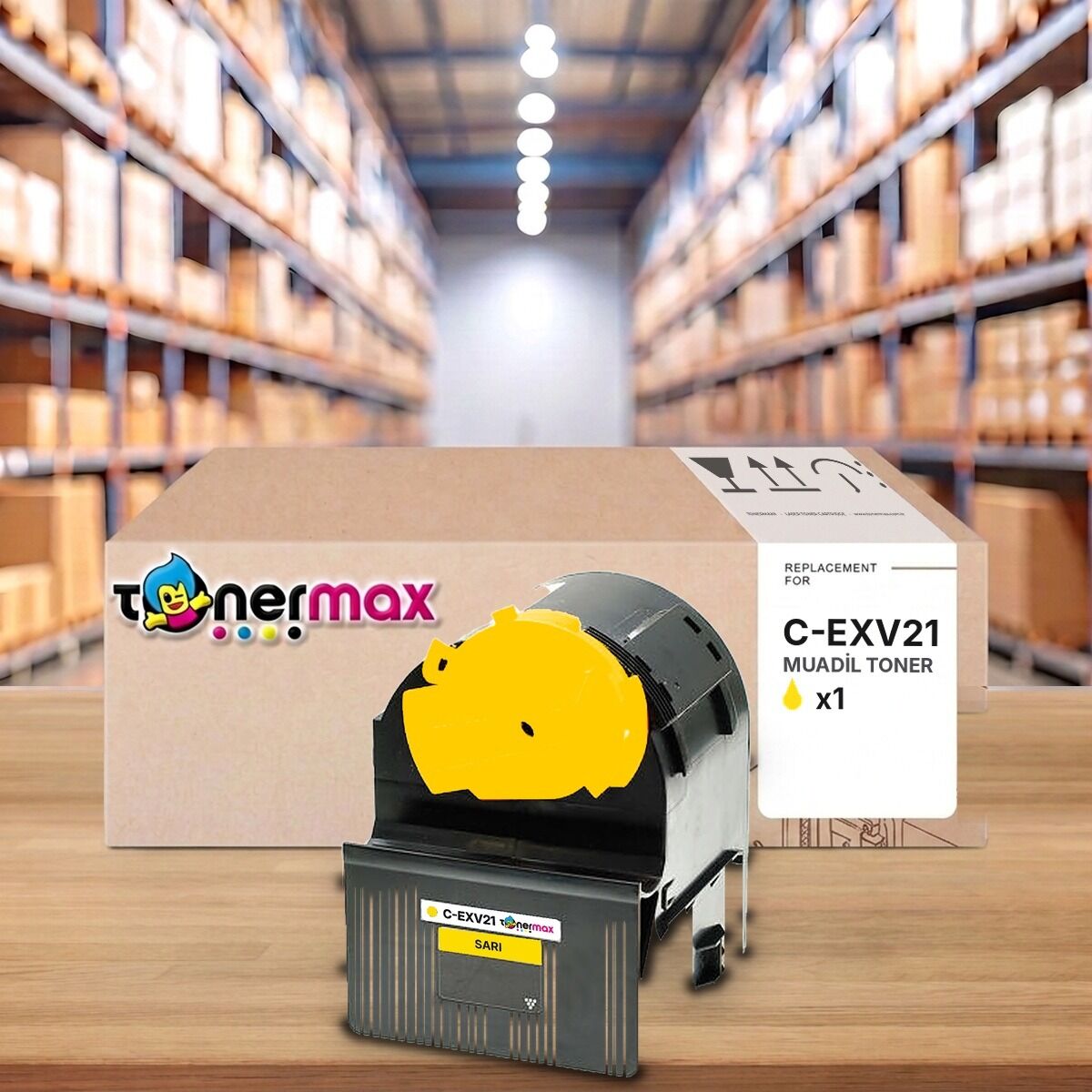 Canon C-EXV21 Y Sarı muadil toner