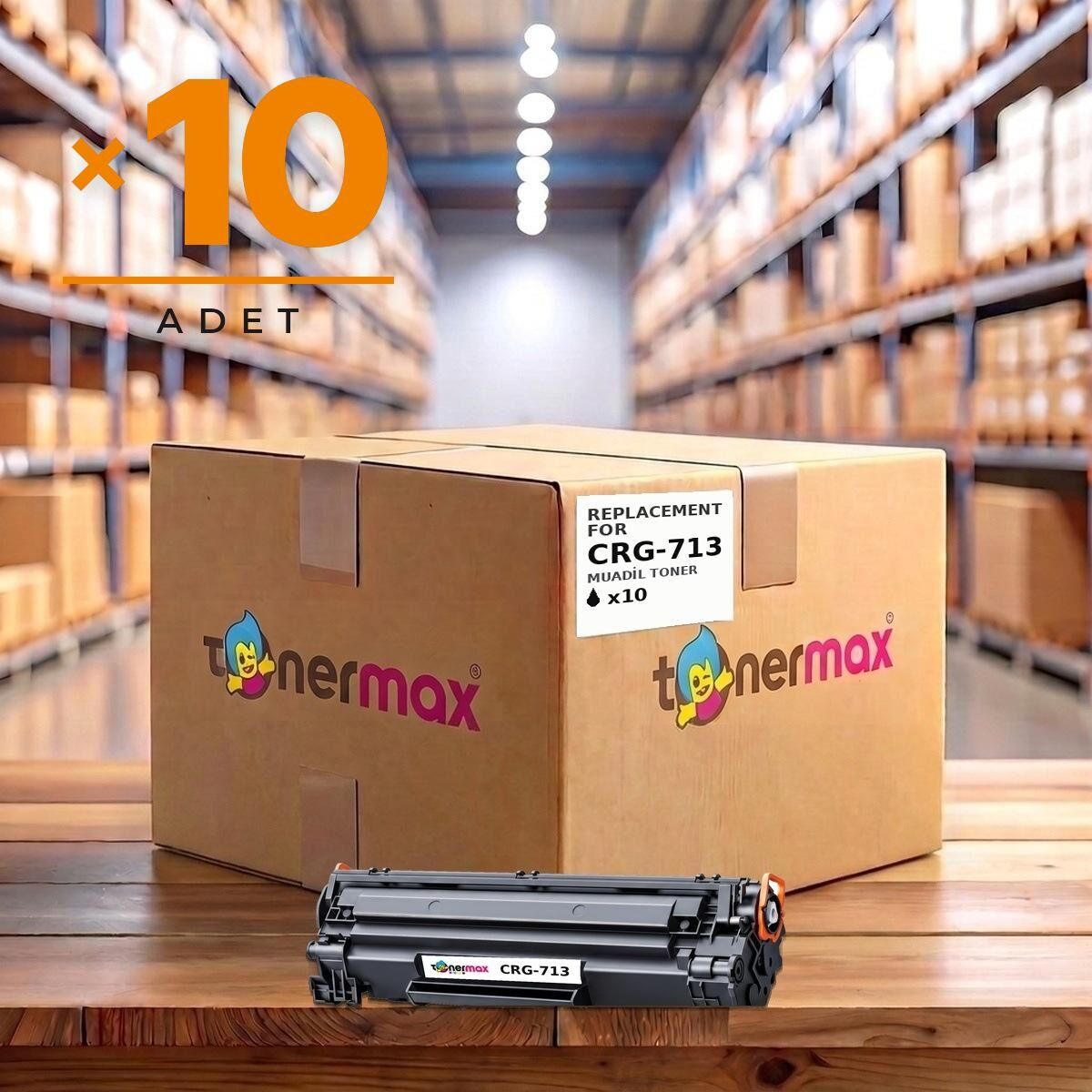 TonerMAX® CRG713 Muadil Toner — 10'lu Paket