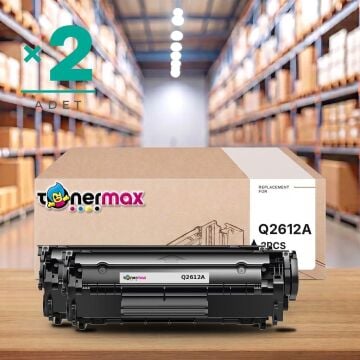 HP 12A / Q2612A Muadil Toner 2'li Paket / 1010/1012i/1015/1018/1020/1022