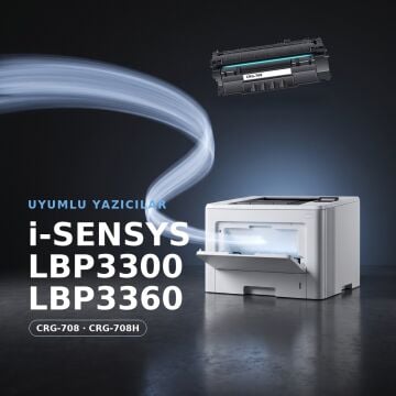 Canon CRG-708H Muadil Toner 4'lü Paket / LBP3300 / LBP3360