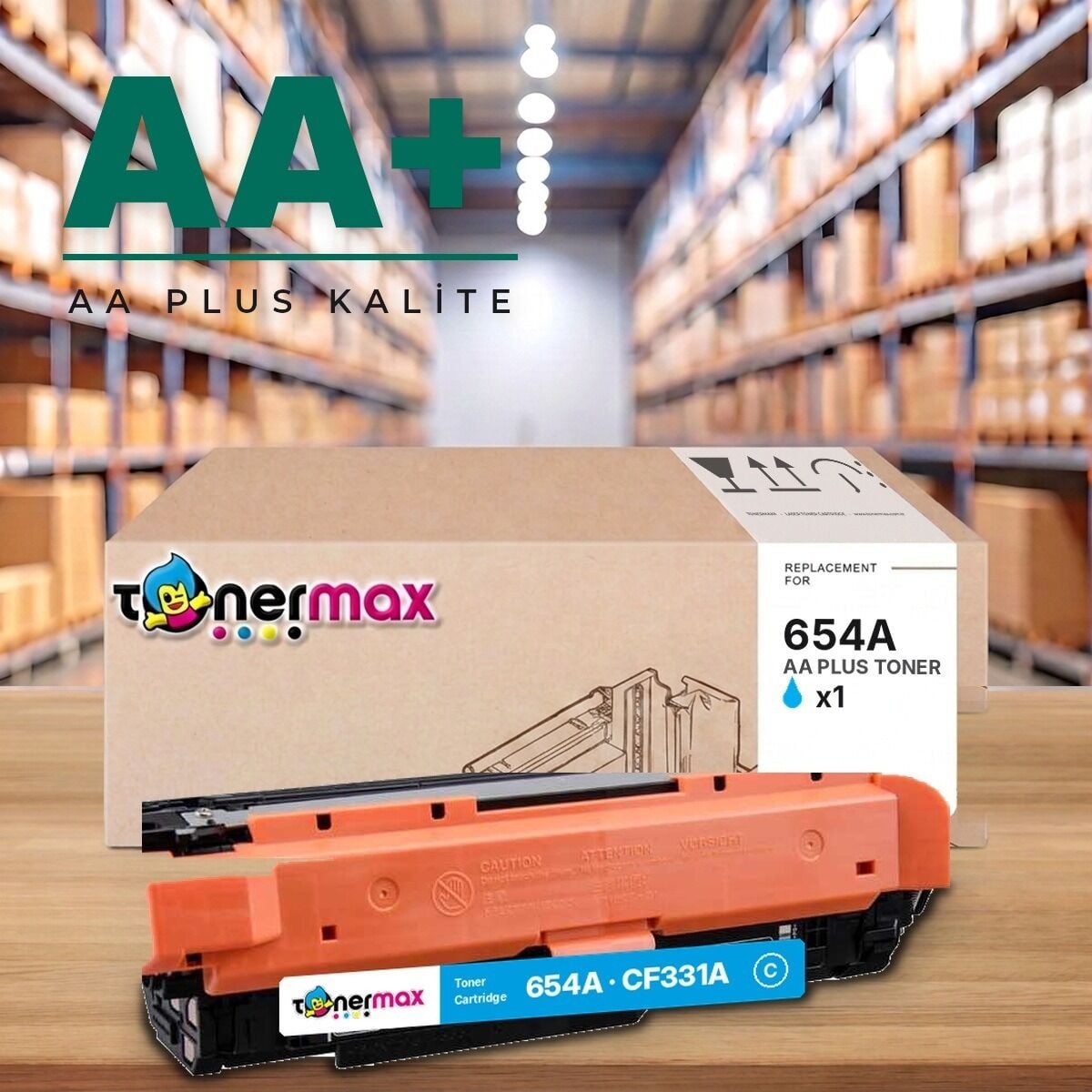 TonerMAX® 654A Mavi Muadil Toner — AA Plus