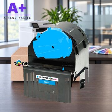 Canon C-EXV21 Mavi Muadil Toner A Plus / IR-C2380i / C2880 / C2880i / C3080i / C3380 / C3380i / C3580i / C3880 / C3880i