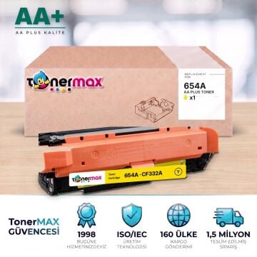 Hp 654A CF332A Sarı Muadil Toner AA Plus / Color LaserJet Enterprise M651
