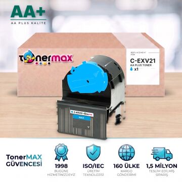 Canon C-EXV21 Mavi Muadil Toner AA Plus / IR-C2380i / C2880 / C2880i / C3080i / C3380 / C3380i / C3580i / C3880 / C3880i