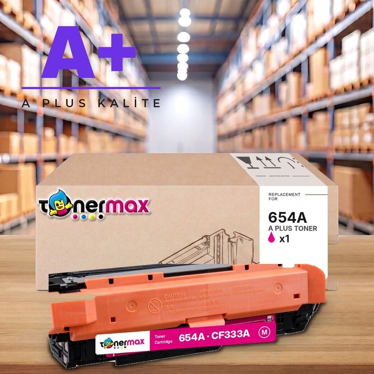 HP 654A CF333A Kırmızı A Plus muadil toner
