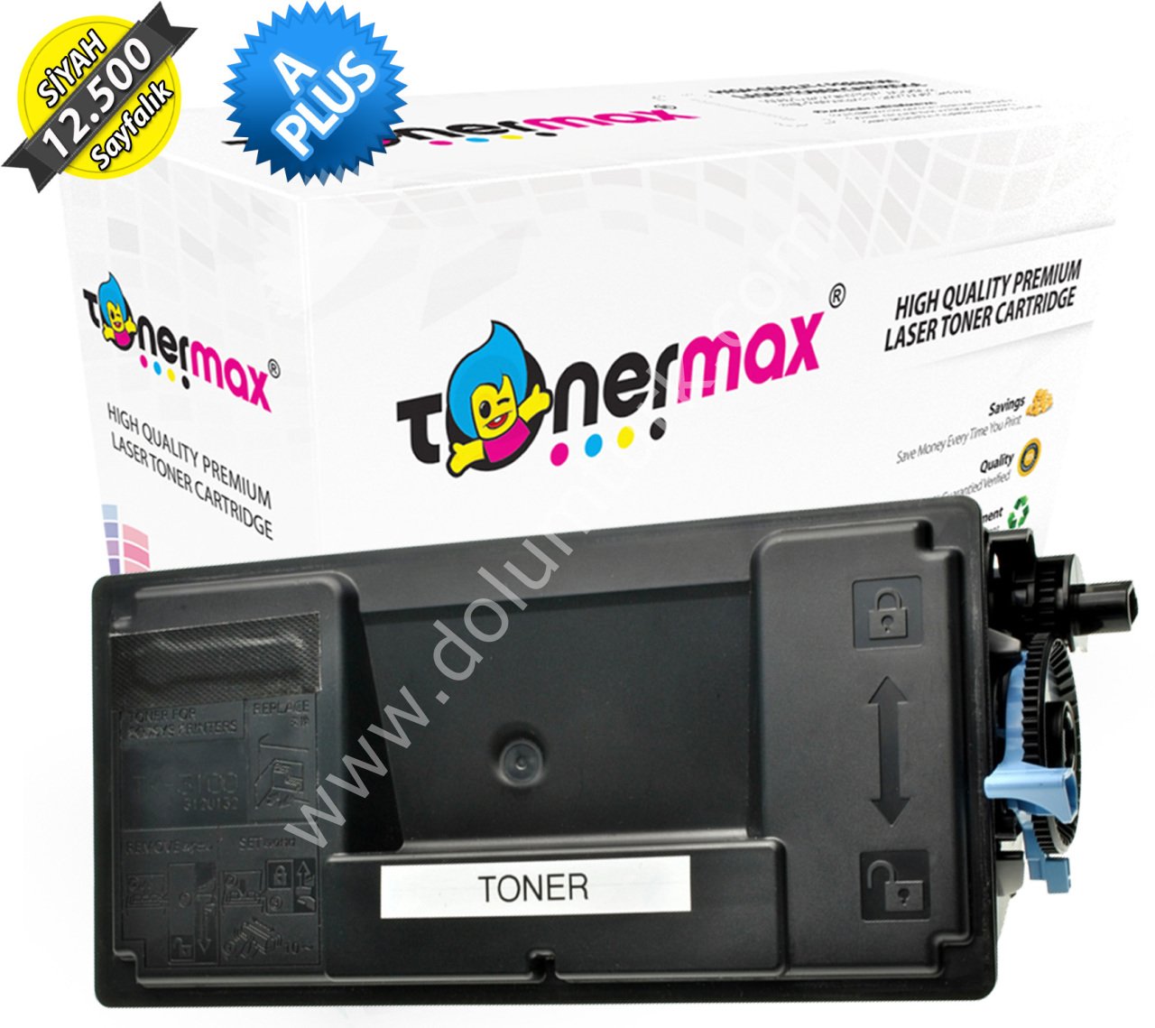 Kyocera Mita TK-3100 Muadil Toner -  A PLUS / Ecosys M3040 / M3540 / FS-2100