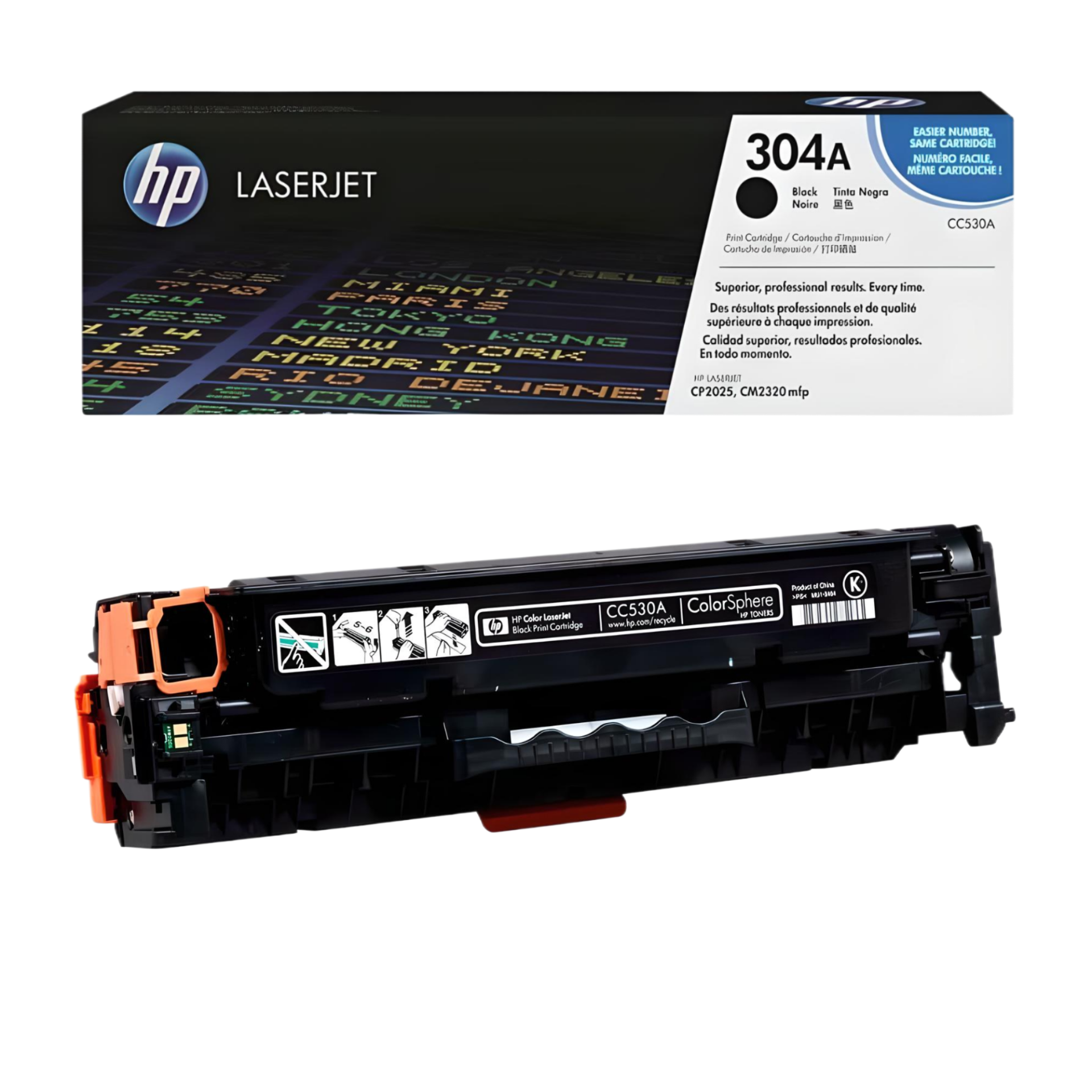 HP 304A / CC530A / CM2320 / CP2025 Siyah Orjinal Toner