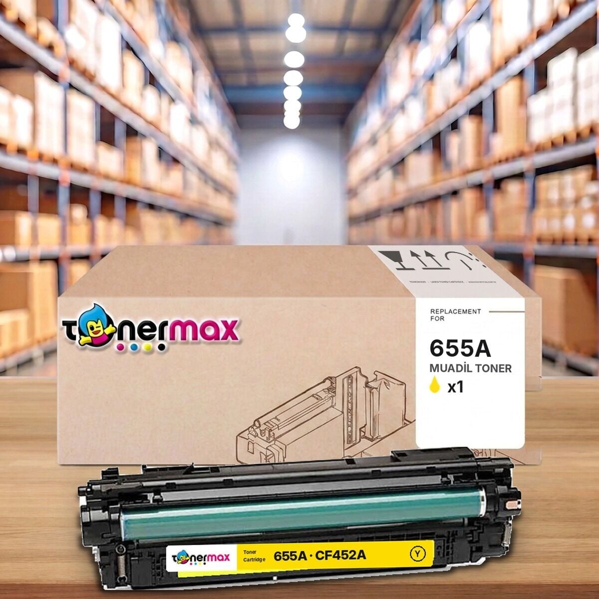 HP 655A CF452A Sarı muadil toner