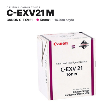 Canon C-EXV21 / IR-C2380i / C2880 / C2880i / C3080i / C3380 / C3380i / C3580i / C3880 / C3880i Kırmızı Orjinal Toner