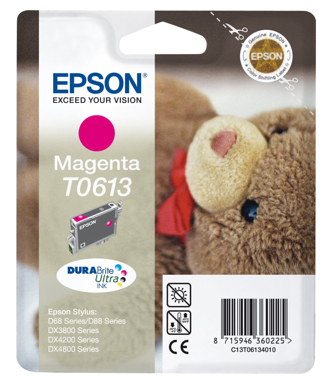 Epson T0613 / D68 / D88 / D3850 / D4200 / DX3800 / DX3850 / DX4200 / DX4250 / DX4800 / DX4850 Kırmızı Orjinal Kartuş