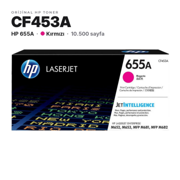 Hp 655A CF453A / Color LaserJet Enterprise M652 / M653 / MFP M681 / M682 Kırmızı Orjinal Toner