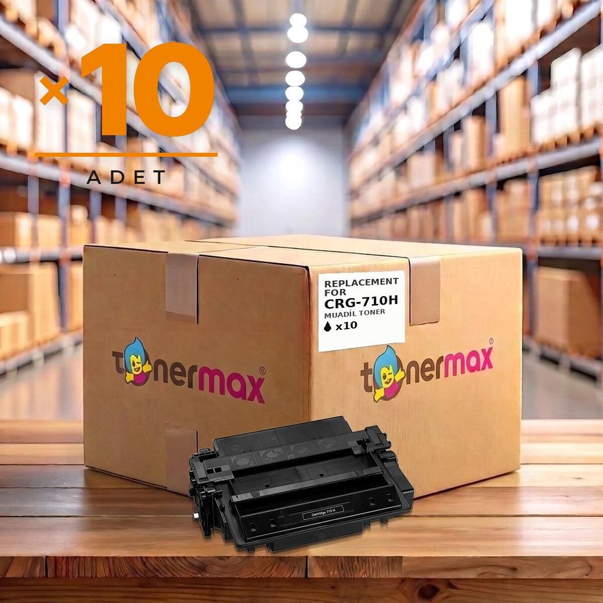 TonerMAX® CRG710H Muadil Toner — 10'lu Paket